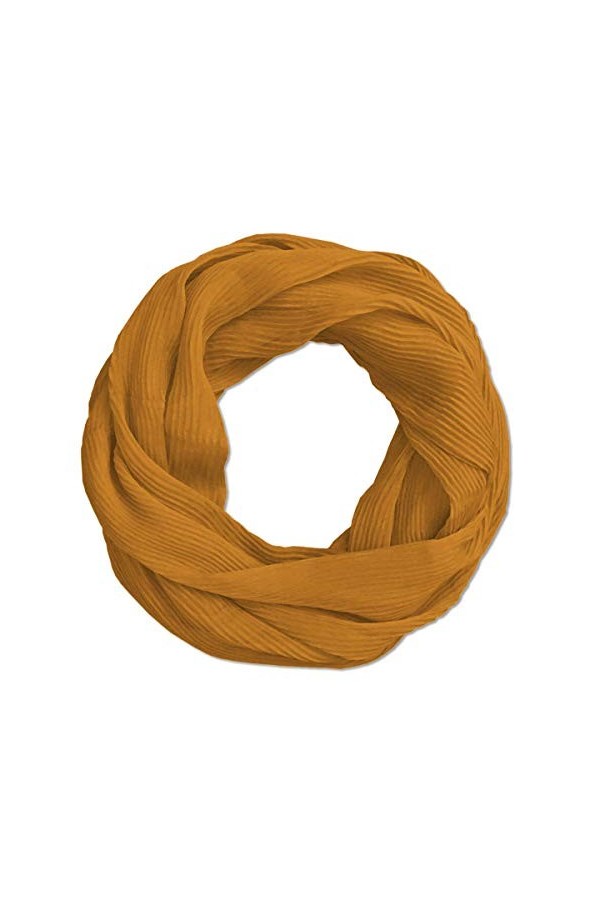 SoulCats® foulard à boucles légères de couleur moutarde foulard à boucles jaunes