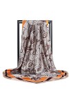 KOOYOL Foulard Carré de Soie Multi-motifs pour Femmes Accessoires Élégants Sentir soie Écharpes
