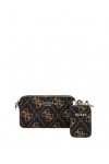 GUESS Femme Rea Mini Sac pour Appareil Photo, Logo Marron
