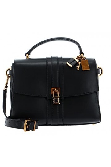 Guess Genève Elite Societ, Satchel Femme, Noir