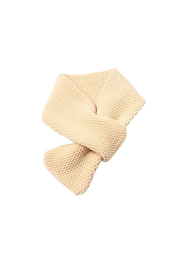 CUTeFiorino Lieblingsstück Écharpe unie, chaude, douce, épaisse écharpe en laine courte pour écharpes 40 cm, gris, taille uni