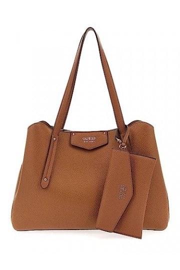 GUESS Eco Brenton Sac à bandoulière 35 cm Caramel Taille Unique