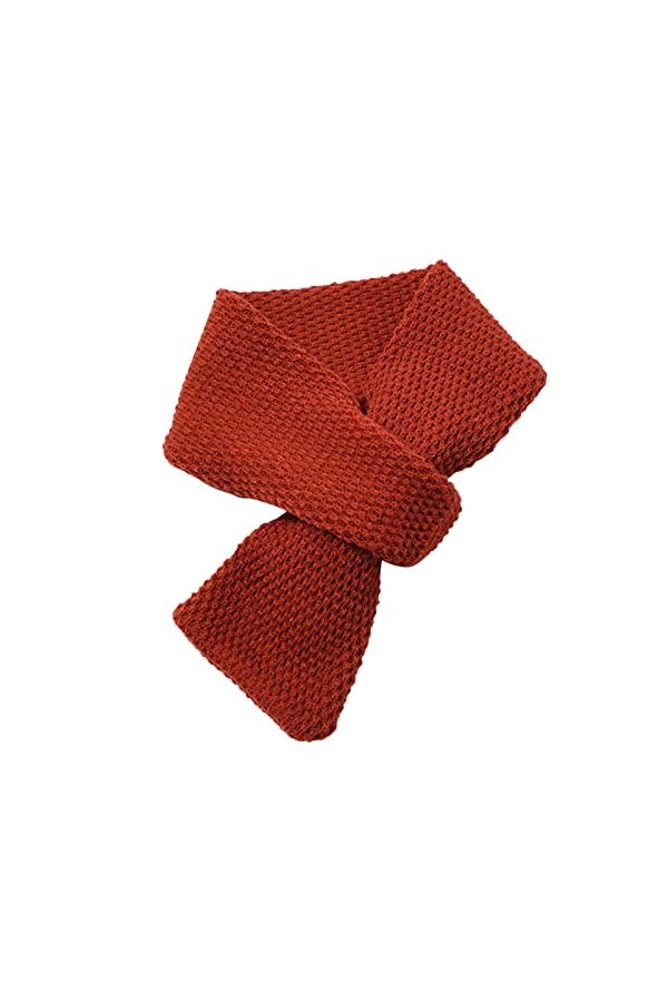 CUTeFiorino Lieblingsstück Écharpe unie, chaude, douce, épaisse écharpe en laine courte pour écharpes 40 cm, gris, taille uni