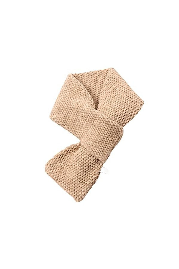 CUTeFiorino Lieblingsstück Écharpe unie, chaude, douce, épaisse écharpe en laine courte pour écharpes 40 cm, gris, taille uni