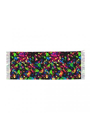 IUBBKI Foulard multicolore en forme de squelette de poisson pour femme et homme - Doux et chaud - Longue écharpe pour la tête
