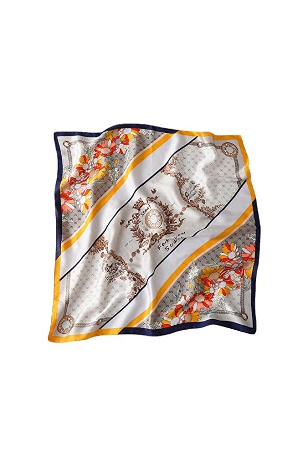 Bellette Fichus et Foulards de tête Foulard Elégant Etoles Chale Echarpe Bandana Femme Châle 70x70cm