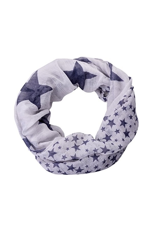 écharpe boucle étoilée, large et légère, nombreuses couleurs vives disponibles - Beige - Taille unique