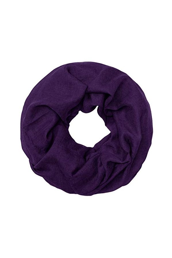 SoulCats® classic, foulard à boucles léger et unicolore dans la couleur : rouge