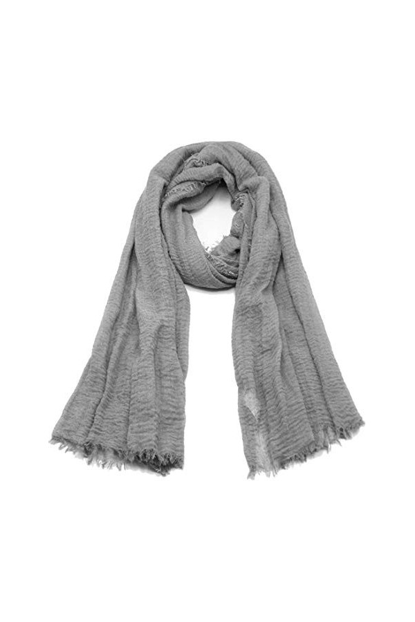 Emma & Giovanni - Echarpe Foulard en 180cm*70cm - Femme Noir 