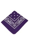 Bandana en coton à motif cachemire pour moto, unisexe, rose, taille unique