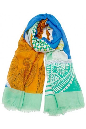 Van Der Rich ® - Foulard Dessin - Femme Jaune 