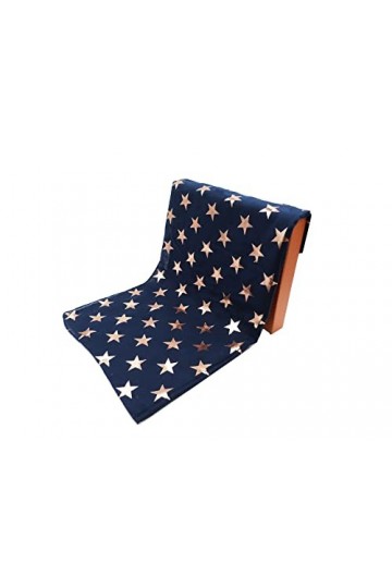 Claudia & Jason® Lady Lady Feuille à paillettes pour femme avec impression détoile antique pour fête de mariage - Bleu - Tai