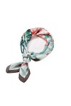 Leisofter Foulard Carré Femmes en soie Ècharpe Cheveux Bandeau Mouchoir Echarpe Carré Multi-motifs, 53cm x 53cm