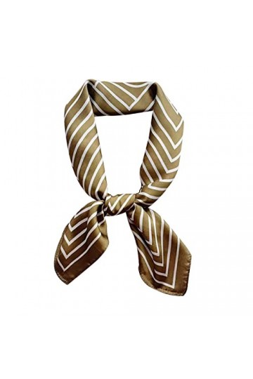 CCAIPU Echarpe en soie pour femmes, écharpe élégante et légère en 100% soie, convenant à toutes les occasions. Jaune 