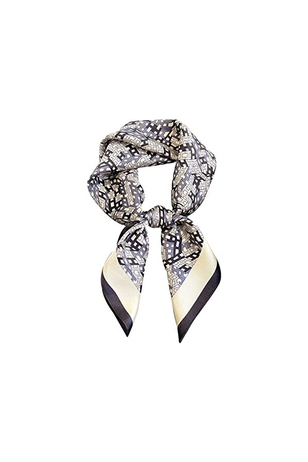 CCAIPU Echarpe en soie pour femmes, écharpe élégante et légère en 100% soie, convenant à toutes les occasions. Jaune 