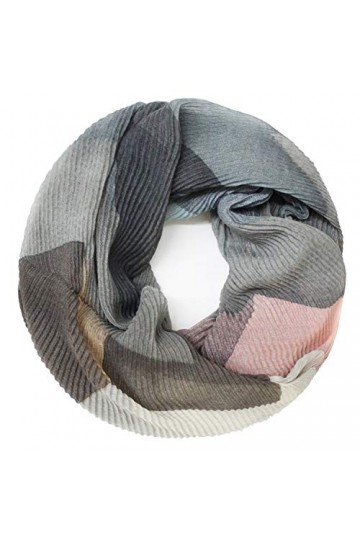 Glamexx24 écharpe en boucle crêpée écharpe chaleur et tube souple motifs abstraits Crash Crinkle Cloth Ladies