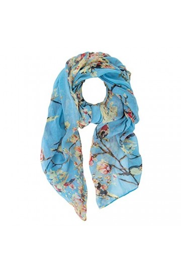 YSense Snug Femme Foulard Imprimé Femme Mode Foulard Long Écharpe Cou Écharpe Doux Châle Enveloppement Léger Écharpe