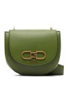 GUESS Fleet Mini Saddle Crossbody Bag Bottle Green