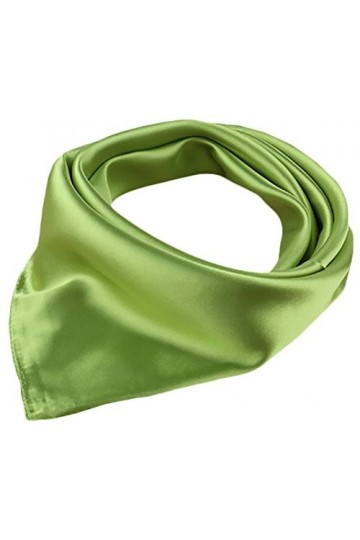 X&F Foulard carré pour femme 58,4 cm 58,4 cm, Vert, Taille Unique