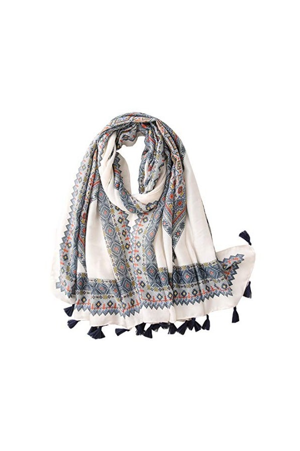 FAIRYGATE Foulard Châle Femme Écharpe pour Printemps Automne Hiver Doux Etole Léger Longues Grandes Scarf pour Mariage Soirée