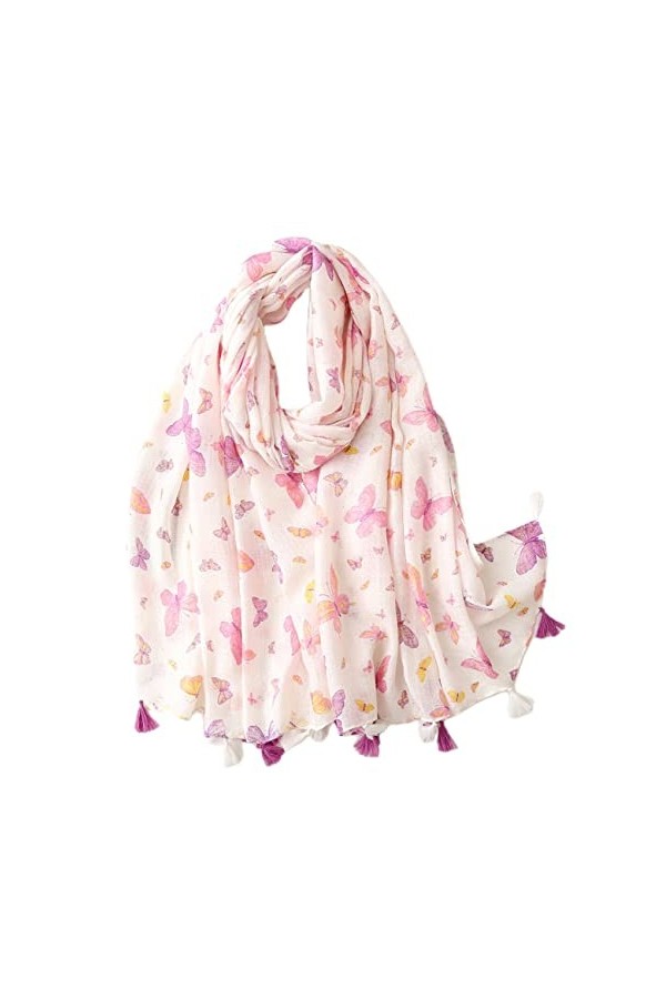 FAIRYGATE Foulards Motif De Peinture dArt Rétro Écharpe Naturelle dAutomne Hiver Etoles Châle De Plage Toute La Saison Pour