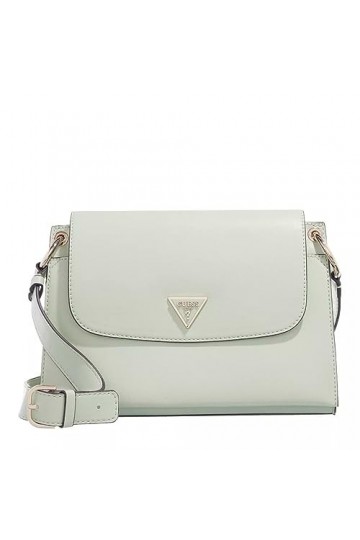 GUESS Femmes Sacs à bandoulière BASILEA FLAP CROSSBODY HWVG8741200, vert, Taille unique