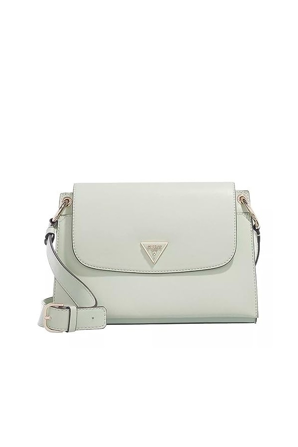 GUESS Femmes Sacs à bandoulière BASILEA FLAP CROSSBODY HWVG8741200, vert, Taille unique