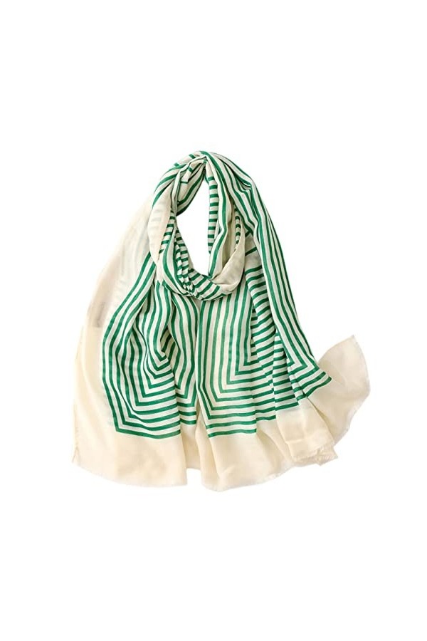 FAIRYGATE Femme Écharpe Châle Etole Hiver Grande Longues Écharpes Foulard en viscose respirante Adorable imprimé pour Femmes 