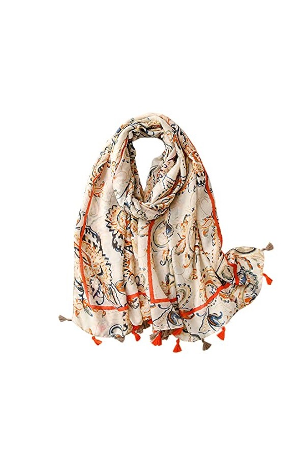 FAIRYGATE Echarpe Extra Large Mesdames Imprimer Foulards Mode Floral Cou Écharpe Longue Douce Châle Wrap 32237