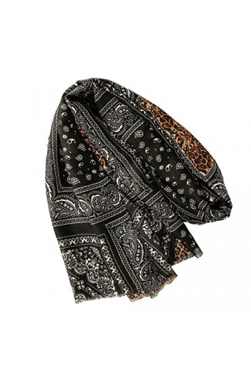 FAIRYGATE Echarpe Femme Mesdames Imprimer Foulards Mode Floral Cou Écharpe Longue Douce Châle Wrap 65015