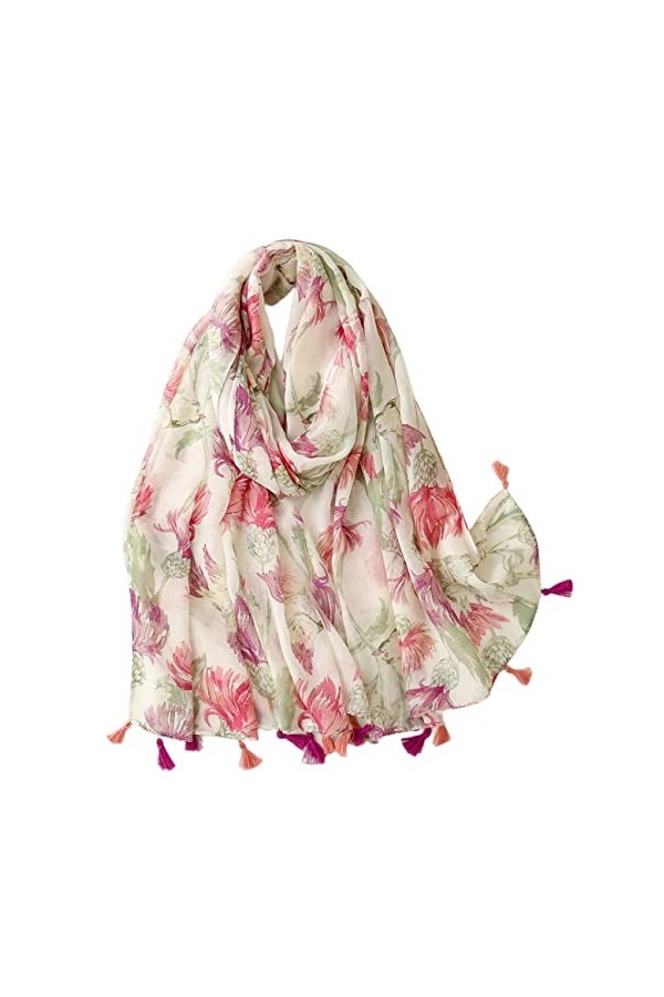 FAIRYGATE Femme Echarpe Dame Écharpe Etoles Foulard Femelle Léger Châle Longue Printemps Été 66008