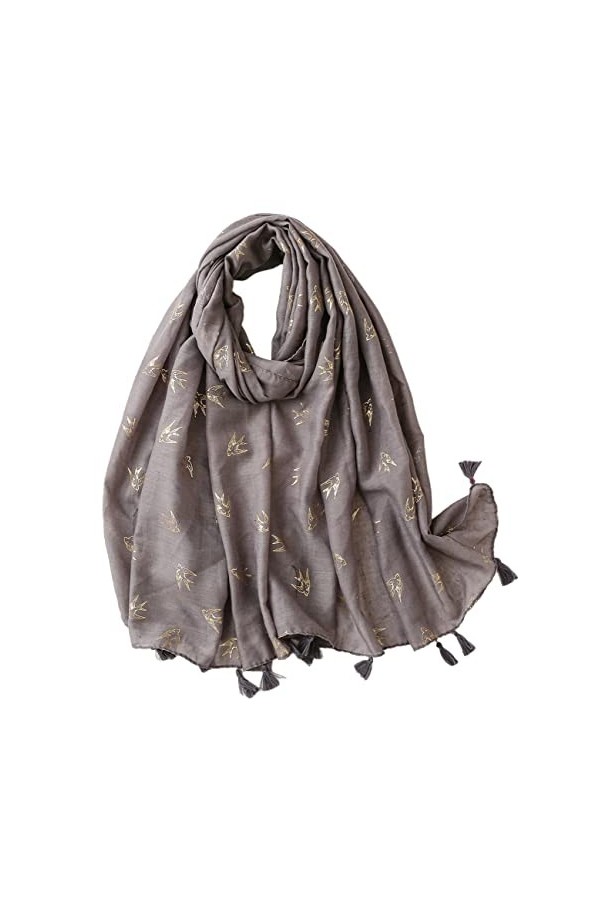 FAIRYGATE Femme Echarpe Dame Écharpe Etoles Foulard Femelle Léger Châle Longue Printemps Été 66008