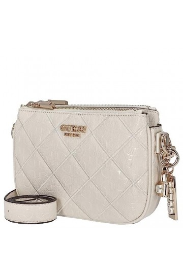 GUESS Caddie Sac à bandoulière 22 cm, Taille unique, Stone