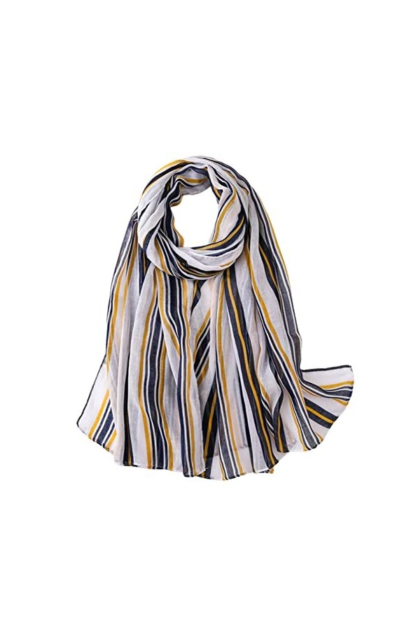 FAIRYGATE Echarpes Femme Mesdames Élégant Imprimer Foulards Mode Floral Cou Écharpe Longue Douce Châle Wrap 51025