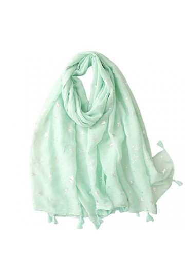 FAIRYGATE Echarpe Châle Foulard Etole Floral Cou Écharpe Femme Poids léger Longue Douce Chale Wrap Chaud dhiver 58014