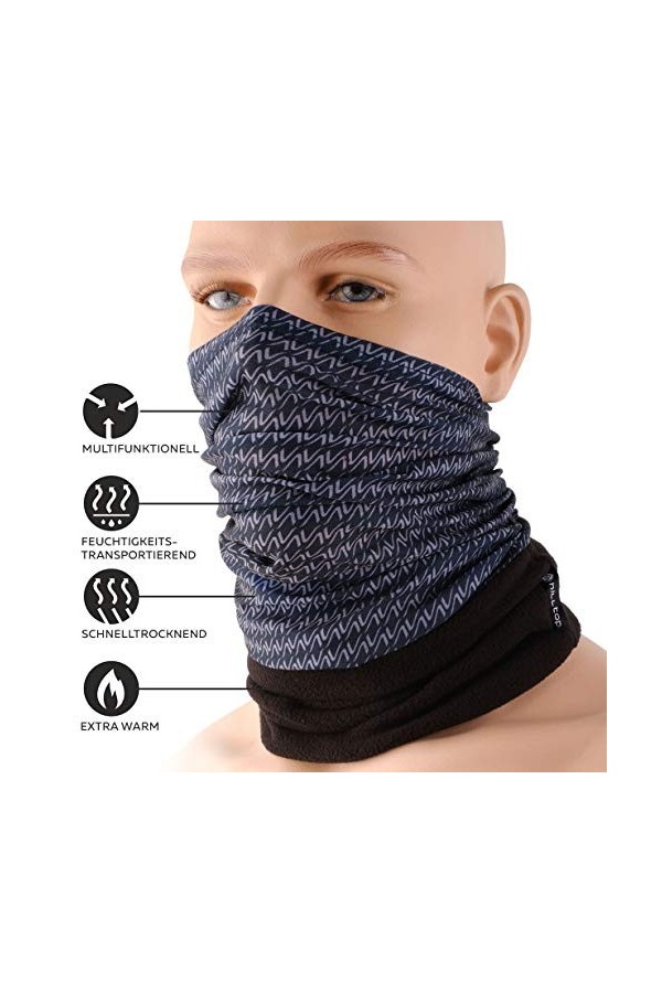 Hilltop WARMING FLEECE écharpe multifonctions Polaire écharpe tubulaire lécharpe pour les froides journées dautomne et dhi