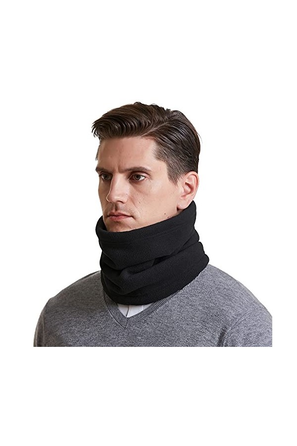 I Kua Fly Hiver Thermique Tour de Cou Multifonctionnel Masque Neck Warmer - Toison Windstopper de Hiver Moto Running Ski Snow