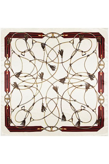 Ecroon Q3N0 Écharpe en soie beige, acrylique