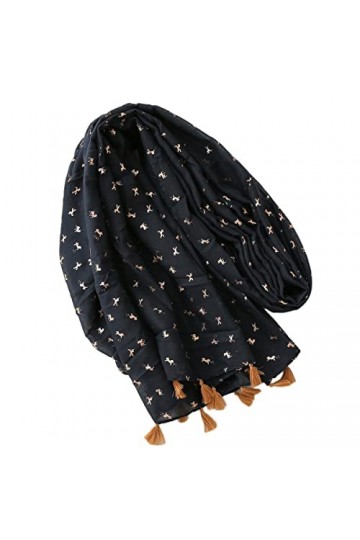 FAIRYGATE Foulard Femme Multicolore Écharpe foulard pour femme légère à motif cachemire pour lautomne hiver Écharpes châle W