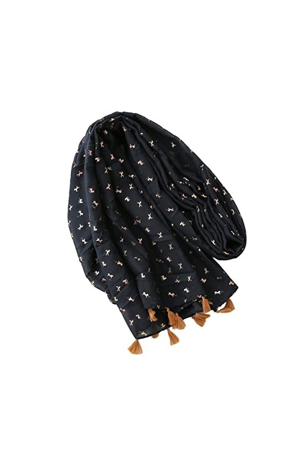 FAIRYGATE Foulard Femme Multicolore Écharpe foulard pour femme légère à motif cachemire pour lautomne hiver Écharpes châle W