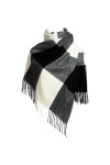 EONPOW Echarpe pour femmes Echarpe dhiver Tartan Wraps Long Spinning Tassel Shawl Stole Ladies Warm Scarf