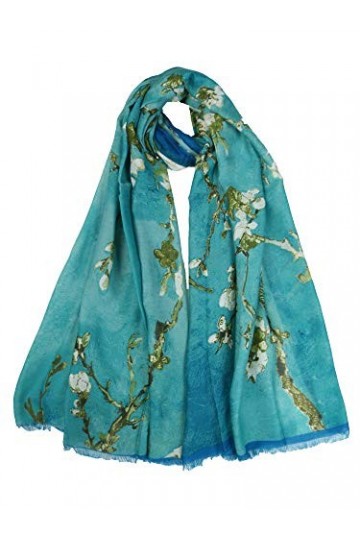 Claudia & Jason® Magnifique foulard pour femme Motif fleurs de cerisier - - Taille Unique
