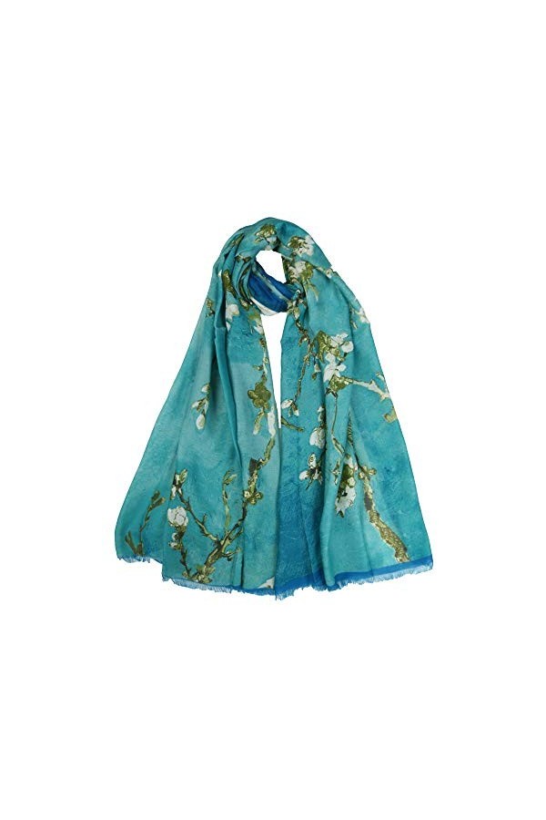 Claudia & Jason® Magnifique foulard pour femme Motif fleurs de cerisier - - Taille Unique