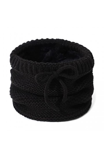 NLAND Cache Cou Femme Tour de Cou avec Doublé Polaire Tricot Echarpe Unisexe Foulard Polaire Homme Snood Femme pour Activités