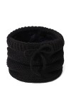 NLAND Cache Cou Femme Tour de Cou avec Doublé Polaire Tricot Echarpe Unisexe Foulard Polaire Homme Snood Femme pour Activités