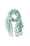 Foulard à motif pour femme - Rose - Medium
