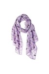 Foulard à motif pour femme - Rose - Medium