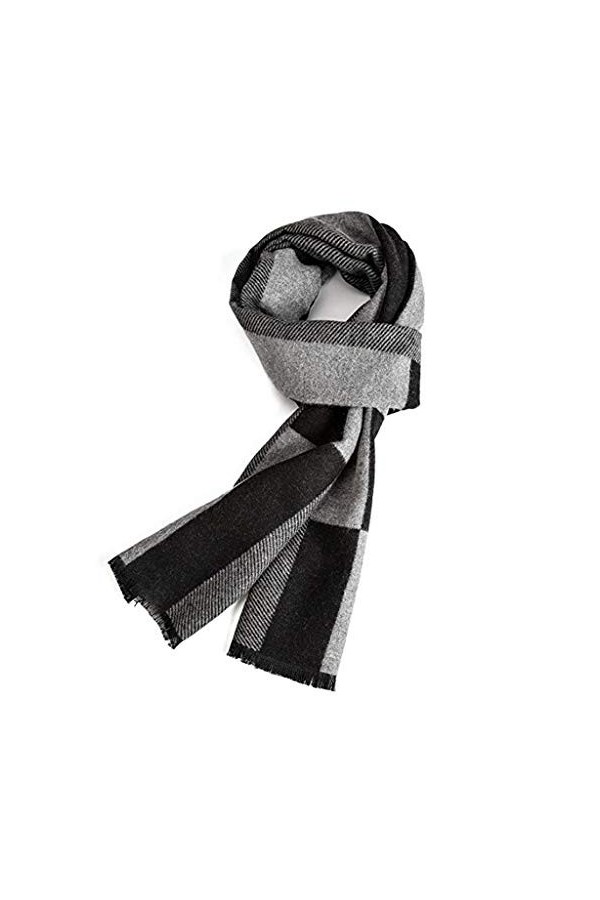 VICSPORT Echarpe Homme Chaude Automne et Hiver, Écharpe Femme à Carreaux Classique et Élégante