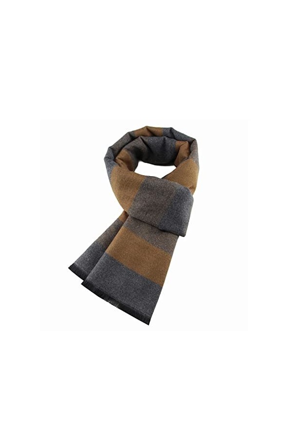 VICSPORT Echarpe Homme Chaude Automne et Hiver, Écharpe Femme à Carreaux Classique et Élégante