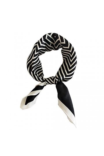 FONYVE Écharpes 100 % soie de mûrier pour femme - Écharpe carrée légère en satin - Petite écharpe en soie pour dormir - 53,3 